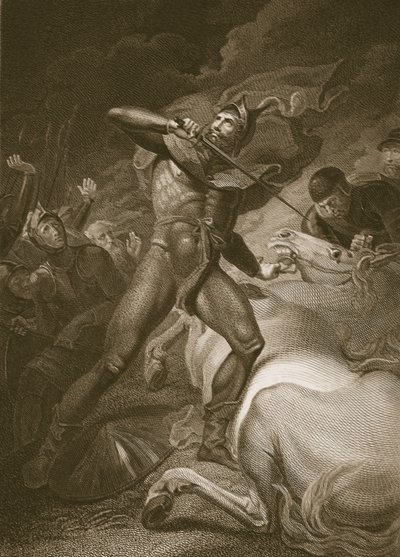 The Resolute Conduct of the Earl of Warwick previous to the Battle of Towton, engraved by T. Holloway, illustration from David Hume